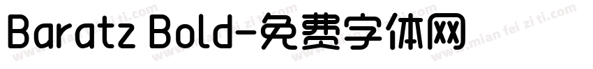 Baratz Bold字体转换